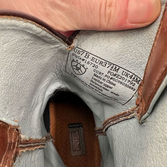 Ariat Pro Baby Brown Leather Western Embroidered Cowboy Boots Size 7 Style 16720 - Picture 10 of 13